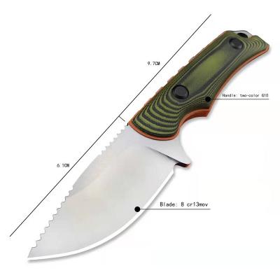 China G10 DUTY Handle Double Color KNIFE Outdoor Camping With Survival Knife Self Defense EDC Hunting Knife for sale