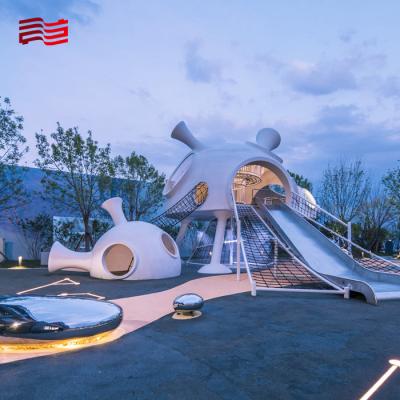 China Estilo modernista Sin energía Planificación de parque de diversiones para patio de juegos para niños al aire libre en venta