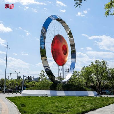 China Stainless Steel Large Photoelectric Interactive Device for City Park Sculpture Square for sale