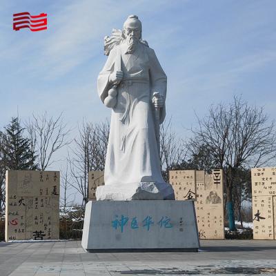 China Custom Hua Tuo Statue Historical Figure Sculpture Large-Scale Stone-Carved Figurine for sale