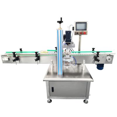 China Food Machine Automatic Linear Capper Continuous Continuous Capping Machine for sale