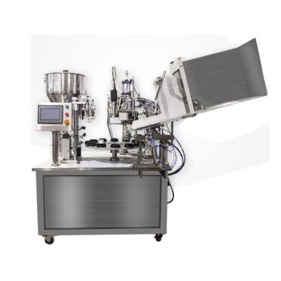 China High Precision Filling Level Automatic Cosmetic Hand Cream Facial Cleanser Plastic Composite Tube Filling And Sealing Machine for sale