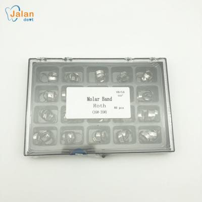 China Dental Orthodontic Treatment Band 80pcs/box Dental Orthodontic Molar Molar Band Roth/MBT for sale