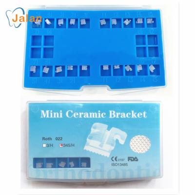 China Dental Orthodontic Ceramic Bracket Dental Area Mini Roth Ceramic Bracket for sale