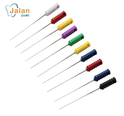 China Stainless Steel Dental Barbed Pin For Hand Use Dental Nerve Pin Dental Root Canal File for sale