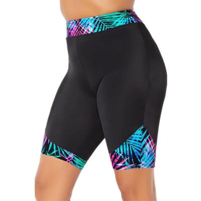 China New plus size plus size printed women's bottom swimwear beach pants long short bike swimwear for sale