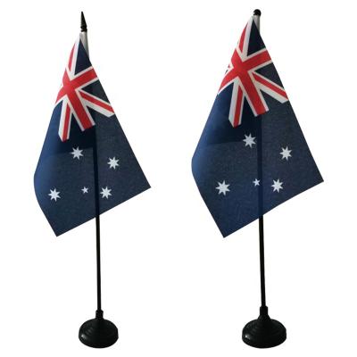 China Health care institutes factory direct sales custom polyester table cheap digital printing Australian flag for sale