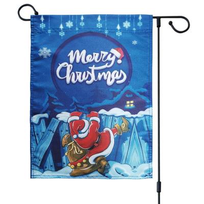 China Health Care Institute Wholesale Design Christmas Garden Flag 12x18 Inch Christmas Garden Flag Beach Banner Hand Flag for sale