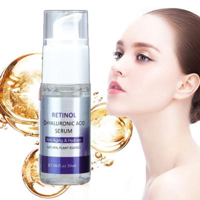 China High Quality Anti Aging Face Moisturizing Retinol Hyaluronic Acid Brightening Serum for sale