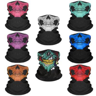 China Multifunctional Environmentally Friendly Seamless Bandana Cuff Neck Recycling Custom Logo Windproof Skull for sale