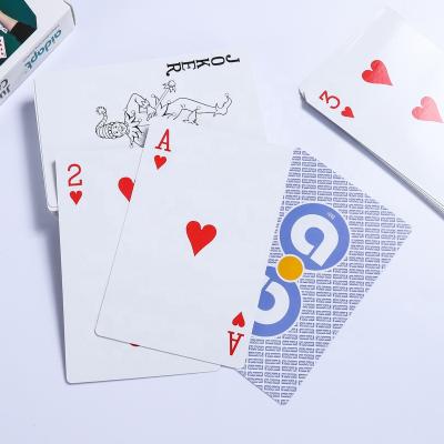 China Advertising Custom Logo Printing Cardboard Card Poker Playing Paper Custom Playing Cards for sale