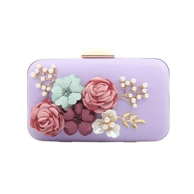 China Factory Luxury Handbags For Women Sling Bag Online Shopping Cross - Body Bag Clutch Purse Evening Clutch Wedding Party Flower Wallet for sale