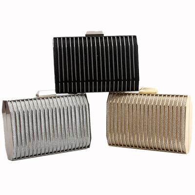 China Luxury Bags Women Handbags Grab Shoulder Purse Evening Clutch Bags Luxury Cross - Body Bags For Wedding Party Metal Wallet Hollow Gold for sale