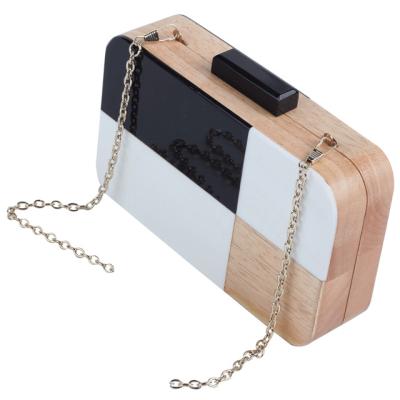 China Vintage Fashion Evening Clutch Bag Travel Shoulder and Acrylic Wooden Cross - Student Wallet Coin Box Bags Women Totes Body Handbag Messenger for sale