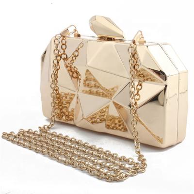 China LETODE Fashion Metal Lady Shine Metal Clutch Evening Clutch Bag for Party Women Evening Clutches Shoulder Purse Cross-Body Purses for sale