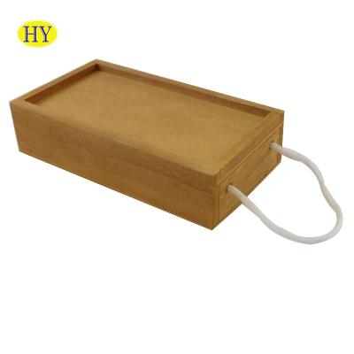 China China Custom Wooden Box Small Slide Boxes Wooden Sliding Lid Box for sale