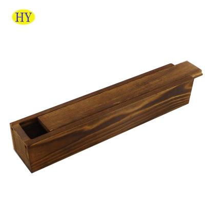 China China Slipping Lid Wooden Box Simple Wooden Keepsake Box Wooden Box for sale