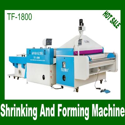 China Forming fabrics microcomputer china sanforizer machine / textile intelligent steam shrink machine with great price for sale