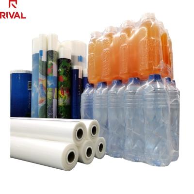 China 2021 10 color printing moisture proof custom flexographic LDPE shrink wrap film for 500ml water bottle for sale