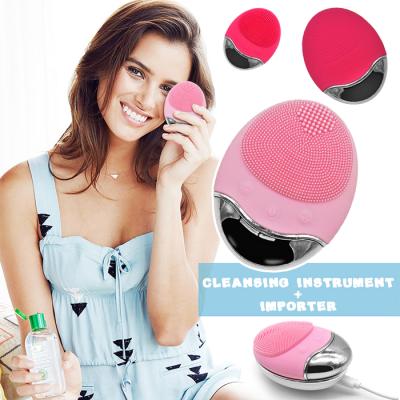 China For commercial & Home Use Sonic Face Brush Multipurpose Silicone Facial Brush Used for Light Therapy Deep Cleansing Massage and Radio IPX7 Waterproof for sale