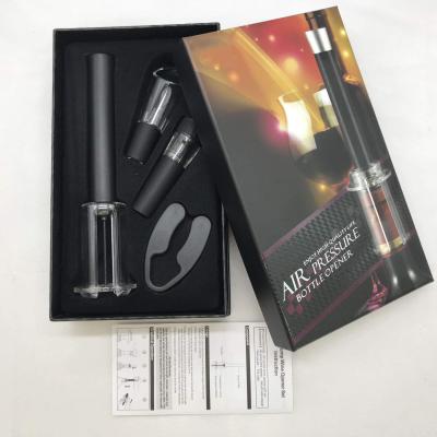 China 2019 New Arrivals Viable Amazon Wine Accessories Air Pump Wine Opener Set Perfect Draft Wine Needle Kit For Bar Sets for sale