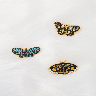 China Europe Butterfly Hard Enamel Pins Custom Animal Lapel Pin Badges for sale