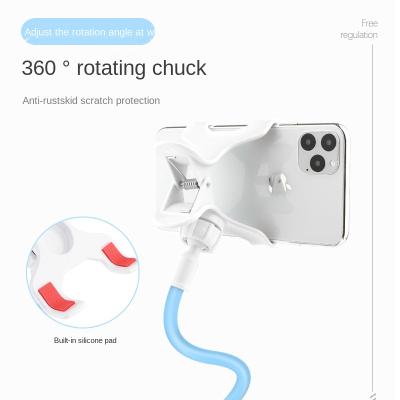 China Waterproof 360Rotating Mobile Phone Tablet Universal Tablet Chuck Anchor Spiral Base Spiral Bedside Bracket for sale