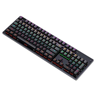 China K880 Anti-ghosting Slot Wired Axis Mechanical Luminescent Green Gaming Keyboard Esports Desktop Computer Keyboard Mechanical Keyboard for sale