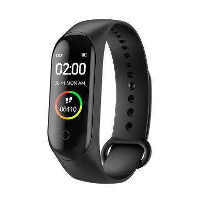 China Hot Selling M4 Touch Screen Sports Blood Pressure Smart Multicolor Heart Wristband Pedometer Rate Sleep Monitoring Line Charger Smart Wristband for sale