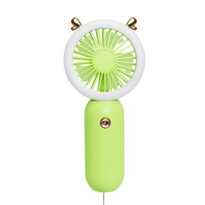 China LED Lights New Handheld Pocket fanUSBCharging Mini Lazy Desktop Fan Portable Dorm Home Gifts for sale