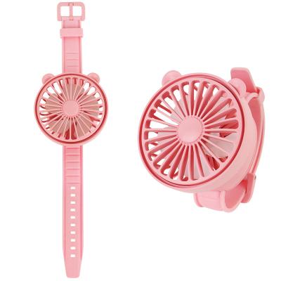 China 2021New hotel children's watch fan primary school student mute portable wristusbOutdoor fan mini small for sale