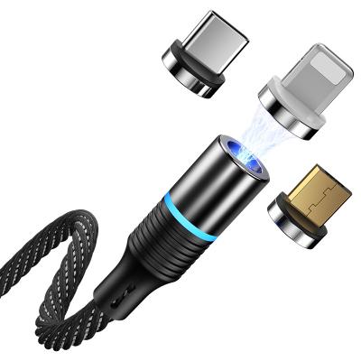 China Speed ​​Power Mobile Phone Fast Charging Fast Charging Data Type Magnetic Magico Three In One USB-c Communication Charger Cable for sale