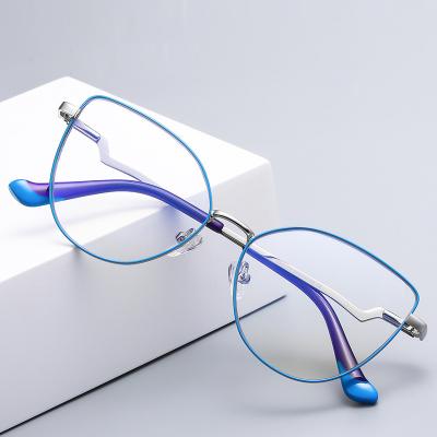 China Anti Glass New Design Women Cat Look Eyeglasses Optical Frames Cat Eye Blue Light Blue Light Frames Fashion Blocking Cat Eye Glasses for sale