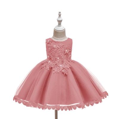 China 2-12 Years Baby Washable Summer Party Wear Western Dress To Wedding for sale