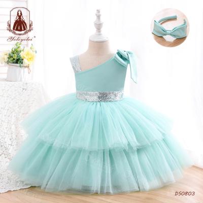 China Washable Yoliyolei Vestido Infantil Toddler Girls Dresses Party Princess Baby 2-12 Years Kids Summer Dress for sale