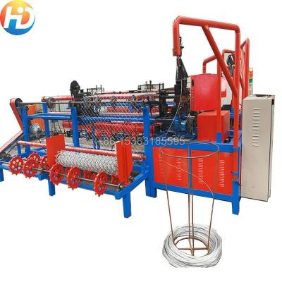 China Double Wire Fully-Automatic Chain Link Fence Machine for sale