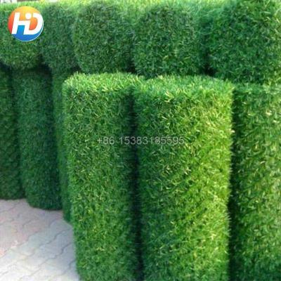 China Artificial Grass Hedge Link Green Chain Link Fence for sale