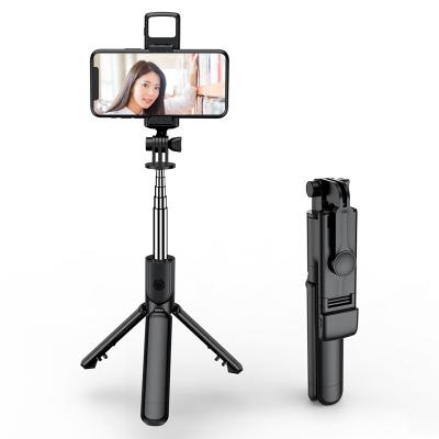 China Smartphone Detachable and Extendable Selfie Stick Selfie Tripod Phone Tripod for Mobile Phone Fill Light Bluetooth Selfie Handheld Telescopic Stick for sale