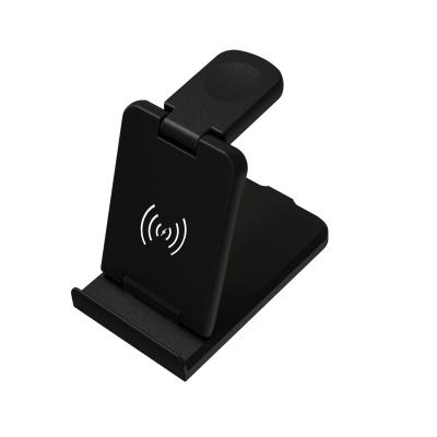 China Mobile Phone Standard Wireless Charger 3-in-1 15W Battery Charging Iwacth Watch Fast Airport Headset Foldable Universal for sale