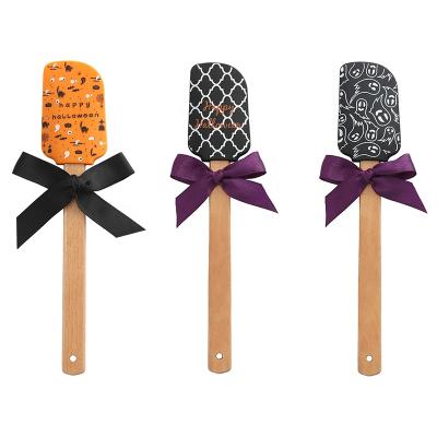 China Unique Viable Running Christmas Silicone Printing Spatula Halloween Silicone Printing Spatula Harvest Drop Printing Cooking Set for sale