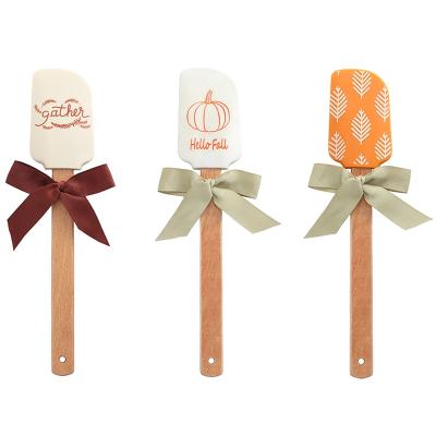 China 2022 New Products Christmas Silicone Spatula Halloween Silicone Spatula Sustainable Harvest Drop Spatula Cooking Set for sale