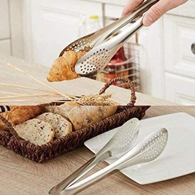 China Serving Tongs 9inch Premium Stainless Steel Kitchen Appliance Sustainable High Quality Kitchen Tongs Bread Serving Tongs GRILL Tongs for sale