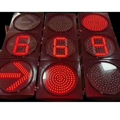 China Transport Hub Traffic Light Countdown Light 303 8 Monochromatic Single Full Page Combination LED Traffic Lights for sale