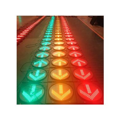 China 400mm Yellow Red and Green Arrow Warning Light High Output Ex-factory LED Transport Hub Traffic Light Waterproof Wireless Light for sale