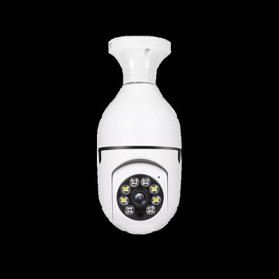 China Human Motion 2.4G/5G Tracking YIIOT Dual Band WIFI 360 Degree Night Vision Wireless Camera Dual Color Light Day And Night CCTV Security Light Bulbs for sale