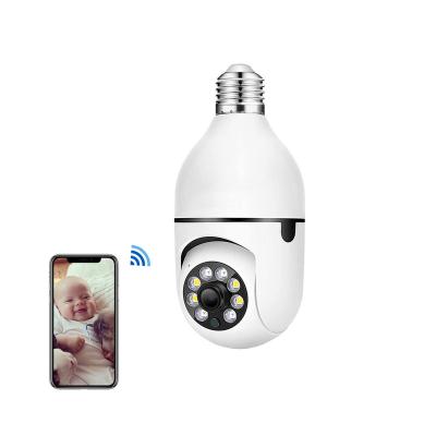 China Human Motion Tracking Night Vision Small Size Smart Phone Security View Wireless Network 360 Hot Selling CCTV Bulbs Remote Camera for sale