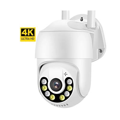 China Waterproof 4K 8MP IP66 Human Motion Tracking Human Shape Detect Alarm WIFI PTZ 8X Digital Outdoor Zoom IP66 CCTV Camera for sale