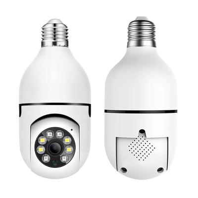 China Human Motion Tracking WIFI Bulb 360 Degree Night Vision Dual Home PTZ Wireless CCTV Security YIIOT Bulb Light Smart Phone Remote View for sale