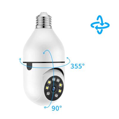 China Cheap Human Motion WIFI Tracking 360 Degree Night Vision Lightweight Smart Remote Dual View Phone Wireless CCTV Security Network Light Bulb Camera for sale