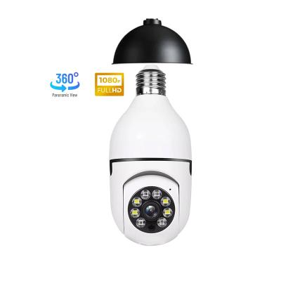 China YIIOT Human Motion Tracking Cheap WIFI 360 Degree Night Vision Duallight CCTV Wireless Security Bulb 5ghz Camera In Bulb for sale